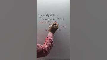 सिद्ध किजिए -sec−1x+cosec−1x=π/2  प्रतिलोम त्रिकोणमिती  कक्षा-12 #viral #mathtrick #shorts