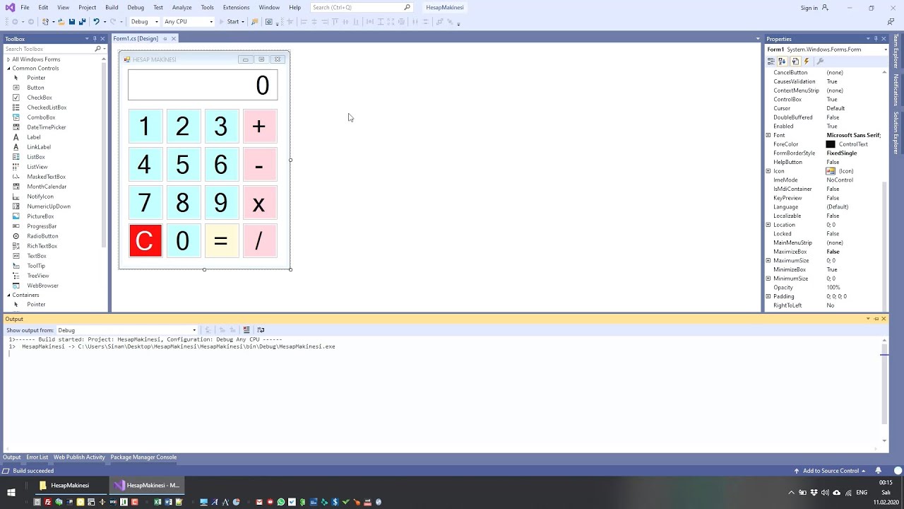 [C# ile Basit Örnekler] 25 Dakikada Hesap Makinesi