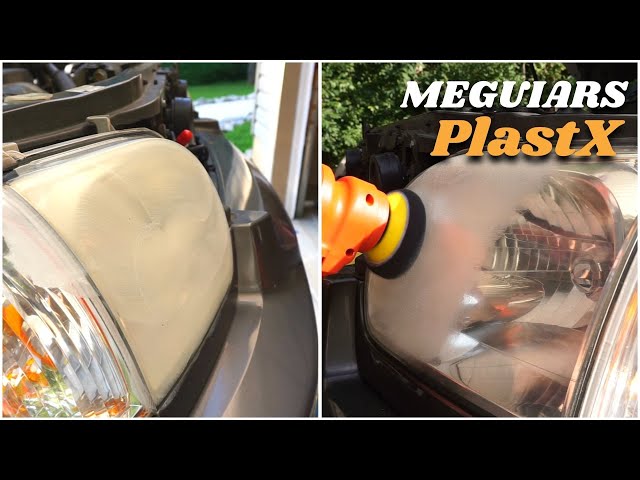 How To Use Meguiars PlastX On Headlights 