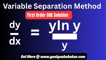 Variable Separation Method (Part 3), Advanced Examples & Applications in Differential Equations #ODE
