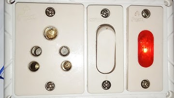 1 switch 1 socket 1 indicator board  wiring connection || sinha electricals