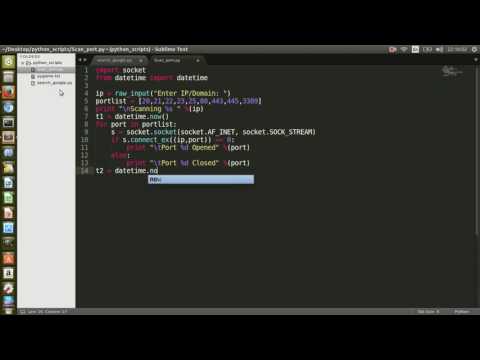 [Python for pentest] - Port Scan