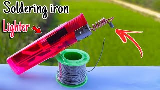 How to Make a Soldering Iron by Lighter 💡| Lighter hack | Make a yourself Soldering Gun