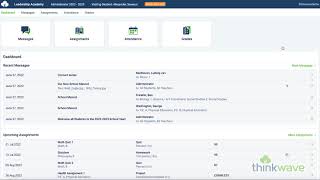 Student Tab Walkthrough ThinkWave 3.0
