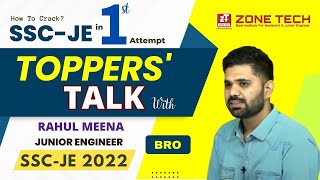SSC JE Topper 2023 | SSCJE Toppers Interview | ZONE TECH Student Rahul Meena Inspiring Journey
