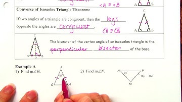 4.9 Isosceles & Equilateral Triangles