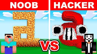 NOOB vs HACKER: I Cheated In a BABY Alphabet Lore Build Challenge! (Letter A)