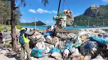 Thu gom hàng tấn rác trong rạn san hô tại Vườn Quốc gia Côn Đảo | BRTgo
