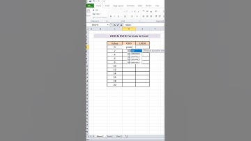 Odd & Even Number in Excel #exceltips #exceltricks #excelformula
