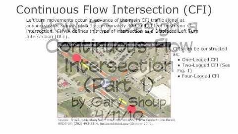 Continuous Flow Intersection How-To: Part 1