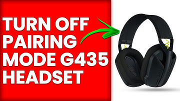 How To Turn Off Pairing Mode G435 Headset (How To Switch Off Pairing Mode G435 Headset)