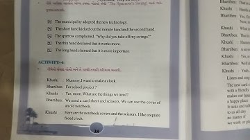 STD 6 /English/Sem-1/Unit-4/Watch your Watch/Textbook/ Activity 4 5 6/ ncert course