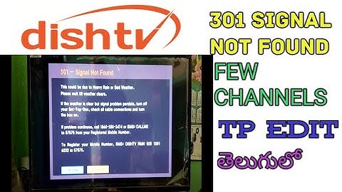 DISHTV 301 FEW CHANNELS