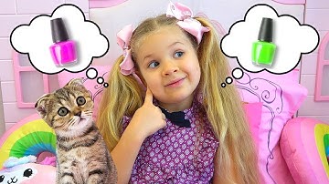 ديانا وروتينها الصباحي مع قطة صغيرة