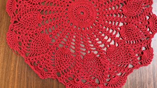 Crochet Pineapple tablecloth | Crochet table runner design | Crochet Kalakar