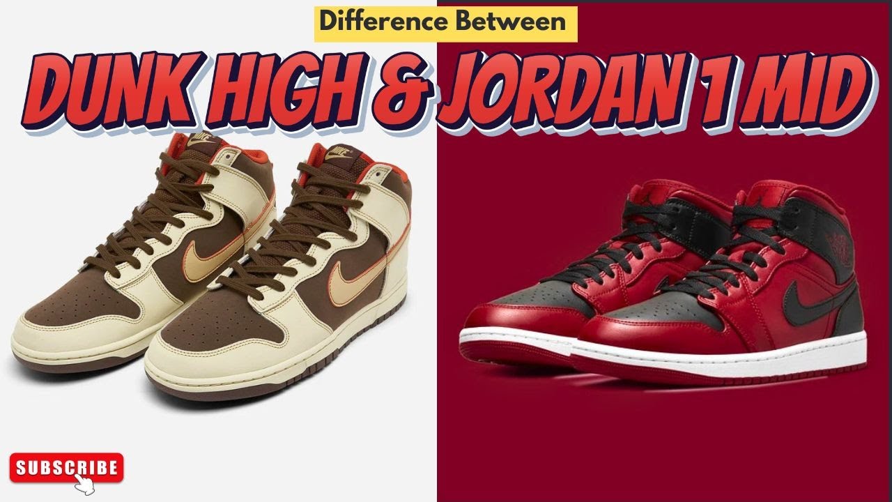 NIKE DUNK HIGH vs JORDAN 1 MID