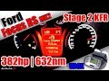 385HP Ford Focus RS MK2 Stage 2 KFR 100-200Km/h Acceleration VBOX!