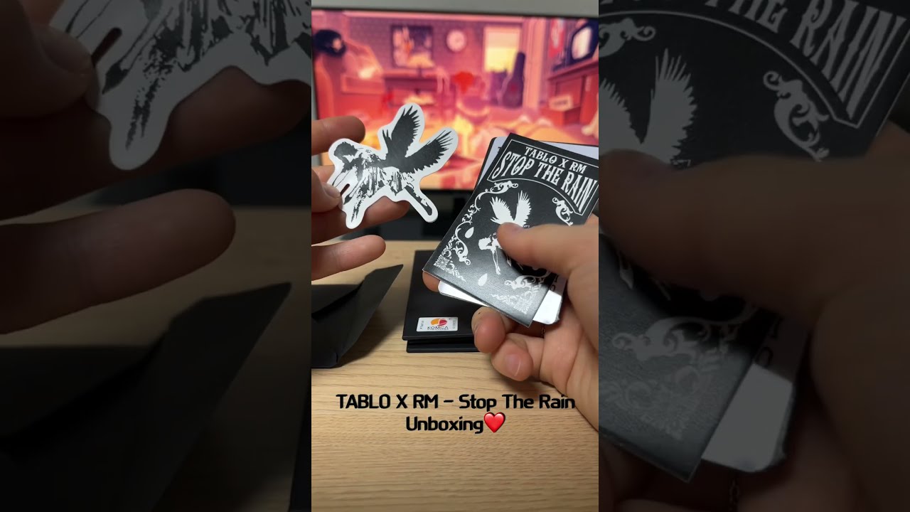 TABLO X RM ‘Stop The Rain’💜🖤 Unboxing #TABLO #RM #BTS