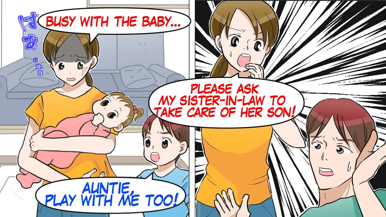 【Manga dub】My sister-in-law neglects her son, so my nephew clings to me for playtime...