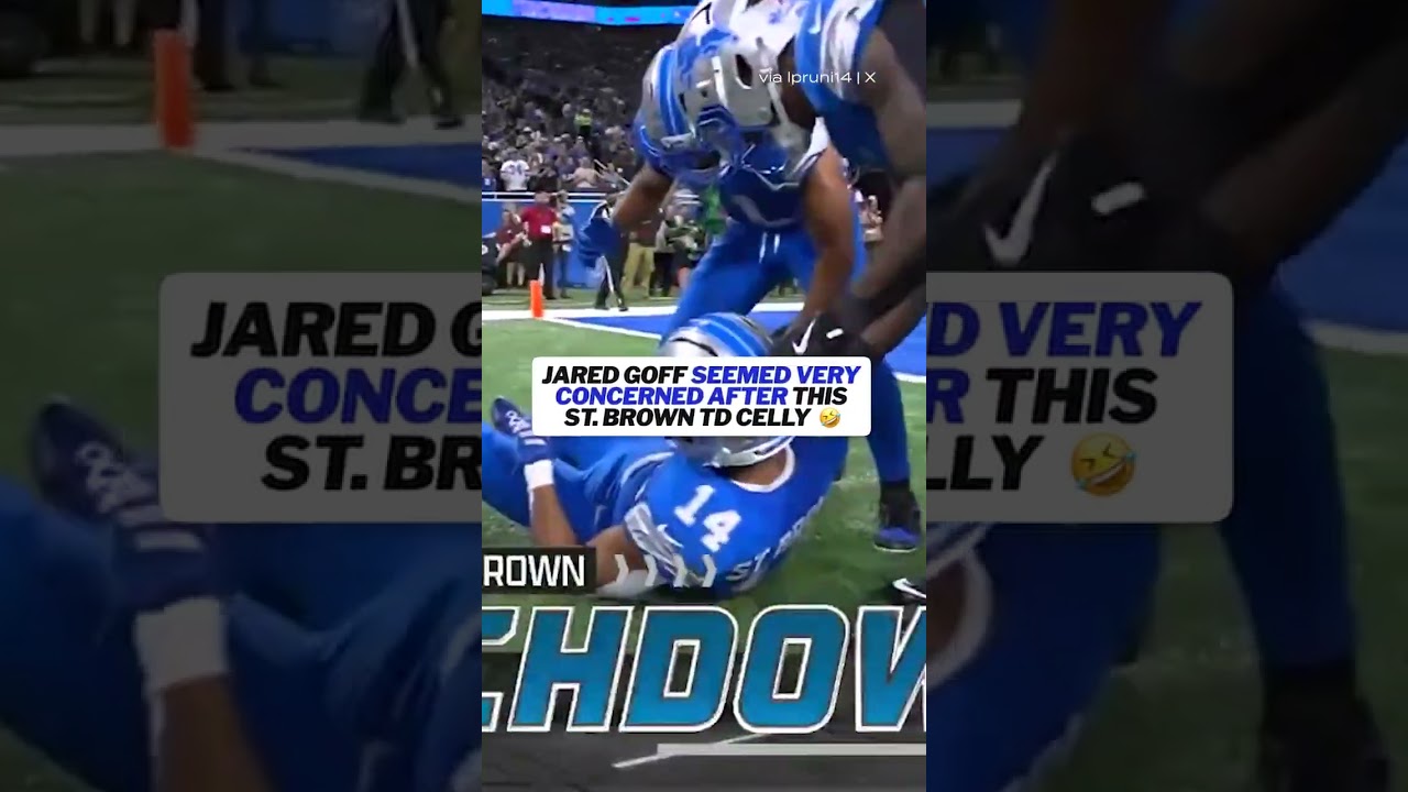 this was an epic Amon-Ra St. Brown celly 💀 #football #nfl