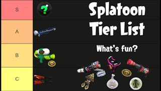 A Fun Splatoon 1 Tier List