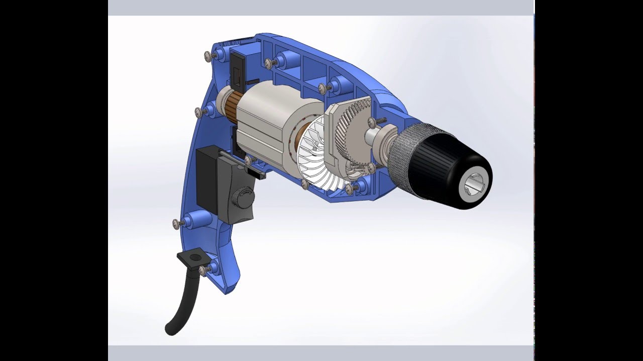 Electric drill work simulation YouTube