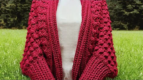 Crochet Easy Cardigan - All Sizes  - Use Any Yarn