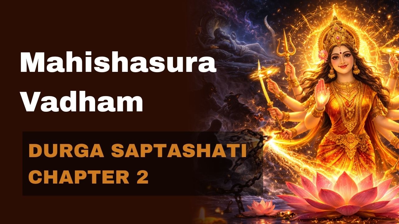 Durga Saptashati Chapter 2 – Mahishasura Vadham | Divine Victory of Amma
