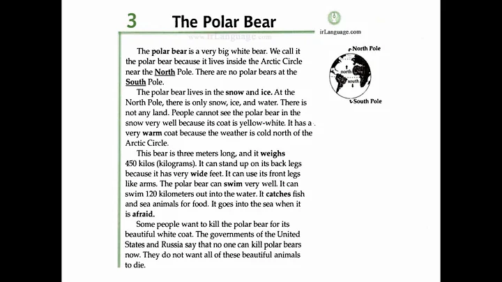 Facts and Figures - Unit 1: Animals - Lesson 3: The Polar Bear - DayDayNews