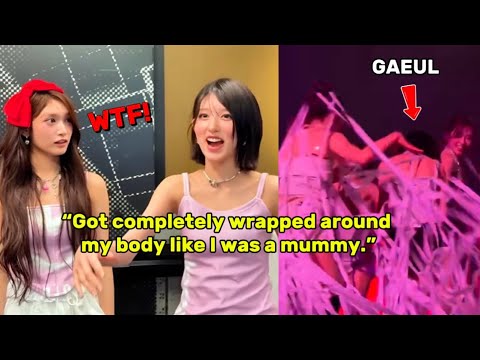 IVE members can't stop laughing when GAEUL turned into a mummy under all the confetti