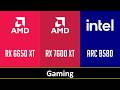 RX 6650 XT vs RX 7600 XT vs ARC B580