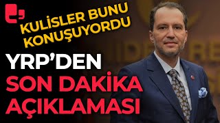 Kulisler O Iddiaları Konuşurken Fatih Erbakanın Yeniden Refah Partisinden Son Dakika Açıklaması