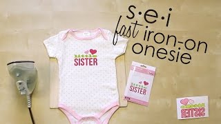DIY Quick Onesie Decoration - Baby Shower // SEI Crafts