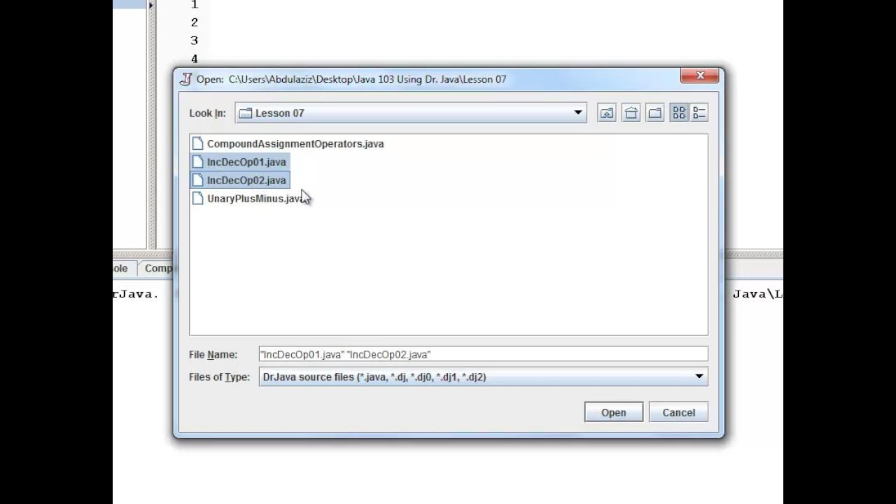 Java Level 1 Using Dr Java Lesson 07 Compound Assignment, Inc, and Dec ...