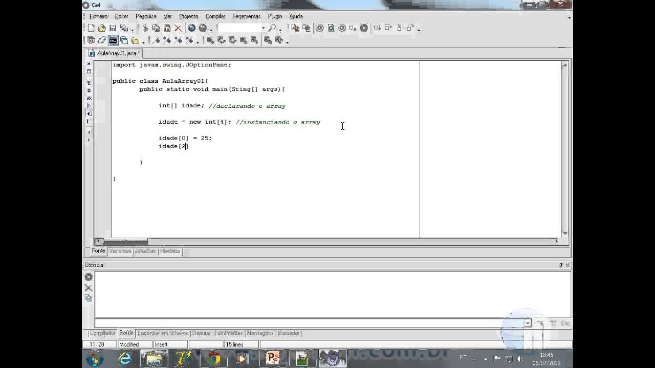 Formacao Em Java Modulo 06 Estrutura De Dados Com Java Aula 07 Trabalhando Com Arrays Youtube Formacao Em Java Modulo 06 Estrutura De Dados Com Java Aula 07 Trabalhando Com Arrays Youtube