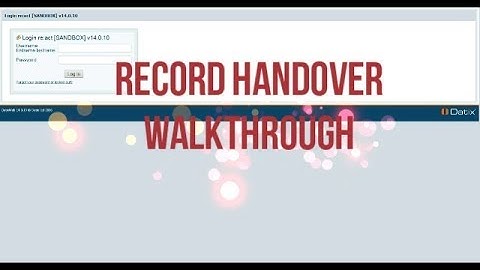 How to Handover a Record