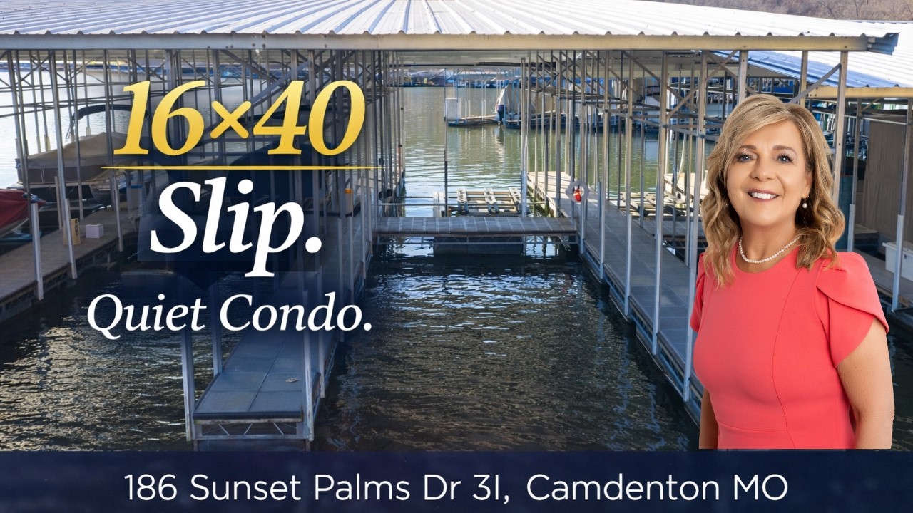 A Quiet Lake Condo With a 16×40 Boat Slip at Lake of the Ozarks
