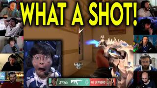 Valorant Streamers React To Lev Sato Hitting The Craziest Shot On G2 Jawgemo In Vct