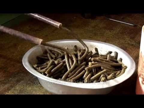 Making dhoop incense, Bhutan