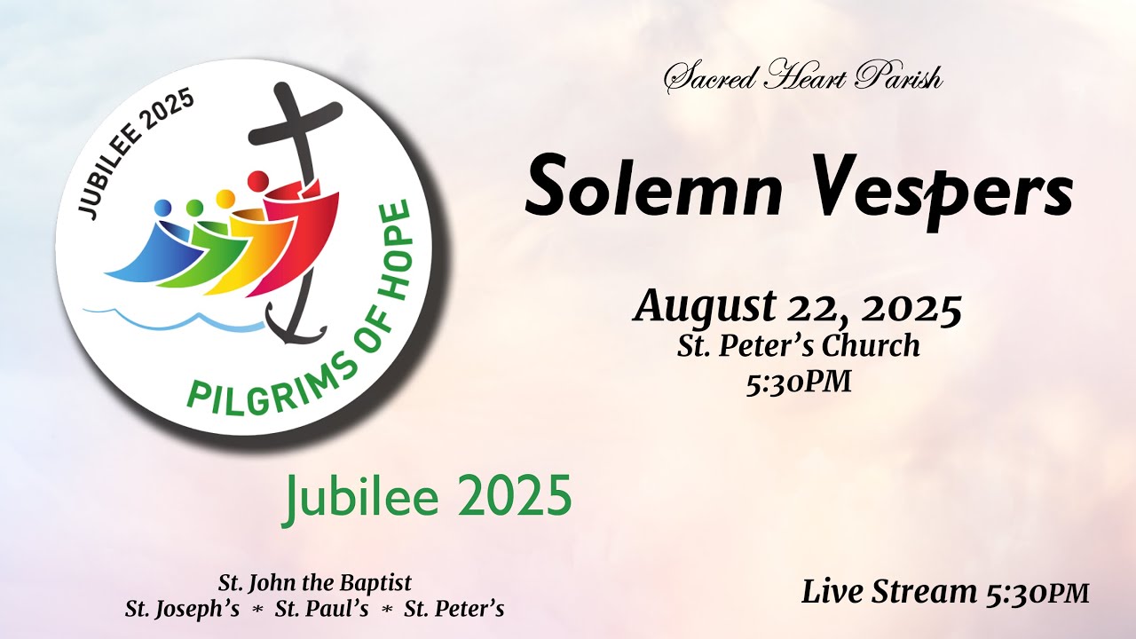 SOLEMN VESPERS AT ST PETERS CHURCH