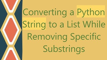Converting a Python String to a List While Removing Specific Substrings