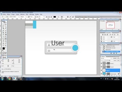 Login Form Photoshop (Maquette PSD)