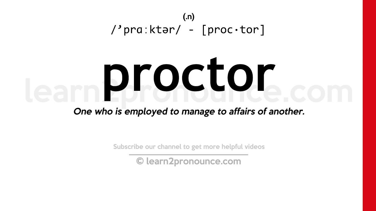 essay proctor definition