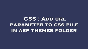 CSS : Add url parameter to css file in asp themes folder