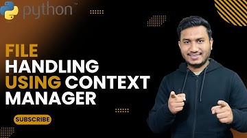 File Handling using Context Manager | The Complete Python Course | Basic to Advance |Python Tutorial