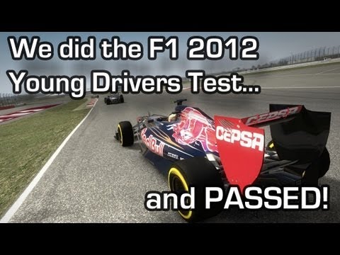 F1 2012 Young Drivers Test - We passed! Woohooo!! (Gameplay video)