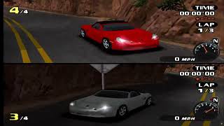 Need For Speed: Porsche Unleashed (PSone) split screen multiplayer Jericho and Leruty Information