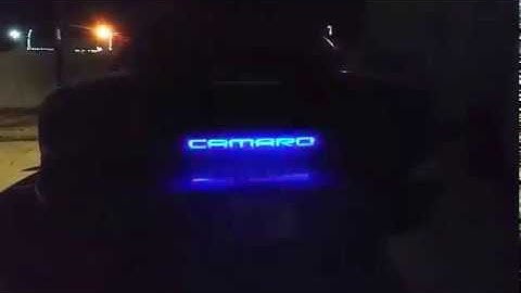 Light up rear panel for fbody camaro