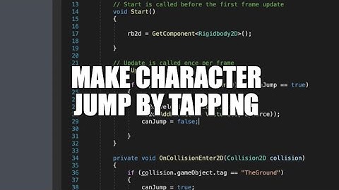 Unity - How to Make a Character Jump (2D) Flappy Bird or Geometry Dash Style!