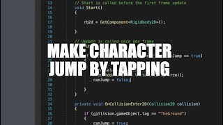Unity - How to Make a Character Jump (2D) Flappy Bird or Geometry Dash Style! screenshot 4